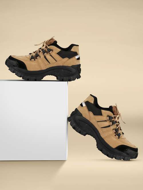 men beige lace up casual shoes - 21853509 - Very Small Image - 1