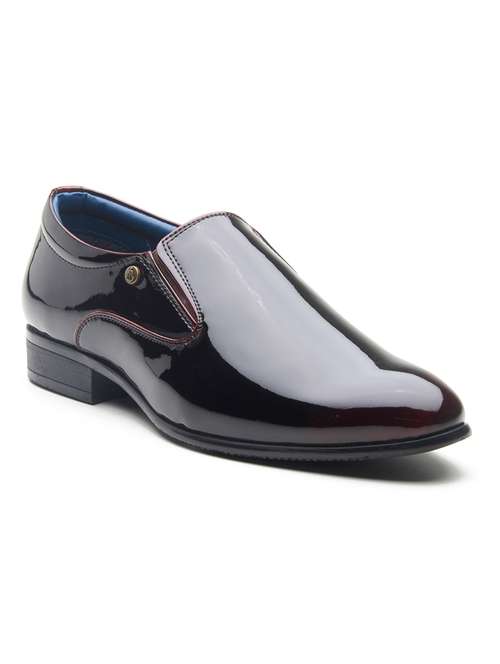 men maroon slip on formal shoes - 21854949 - Very Small Image - 1