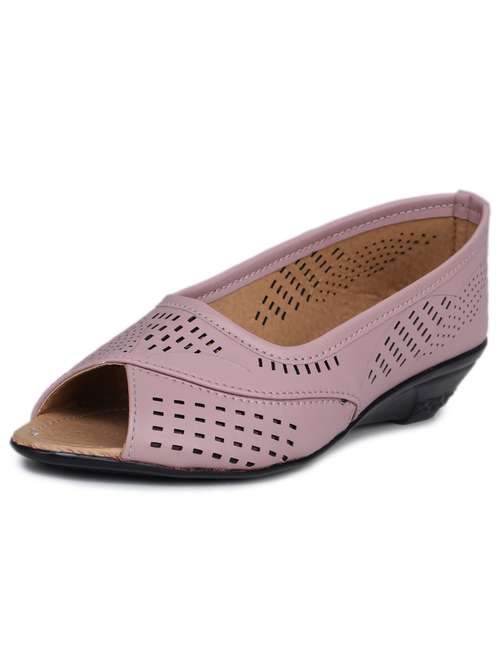 women peach slip on ballerina - 21909540 - Very Small Image - 1