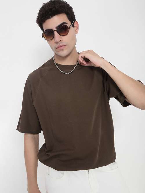 men solid short sleeves loose fit t-shirt - 21923932 - Very Small Image - 1