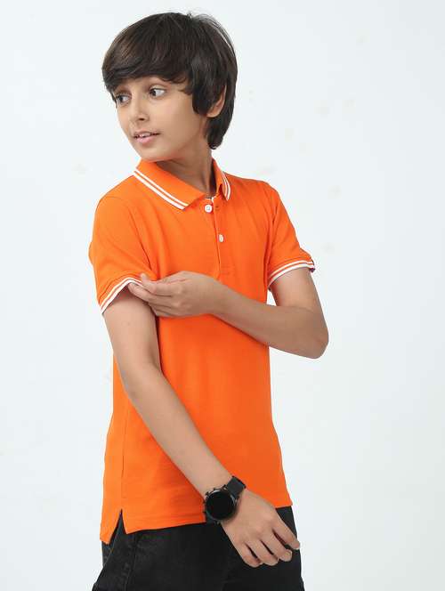 boys solid short sleeve polo t-shirt - 21924841 - Very Small Image - 1