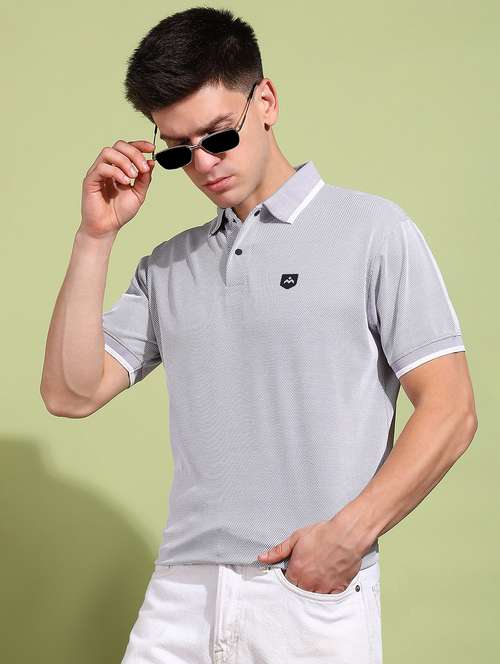 men solid short sleeve regular fit polo t-shirt - 21925534 - Very Small Image - 1
