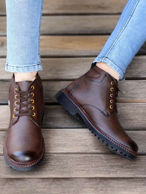 men brown lace up boot - 21930252 - Very Small Image - 1