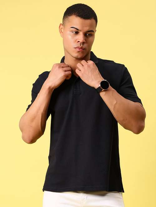 men solid short sleeve regular fit polo t-shirt - 21935858 - Very Small Image - 1