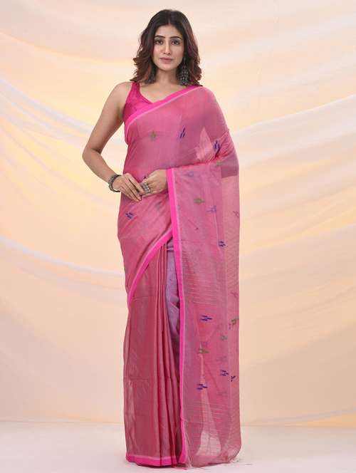 women self design handloom saree with blouse - 21961485 - Very Small Image - 1