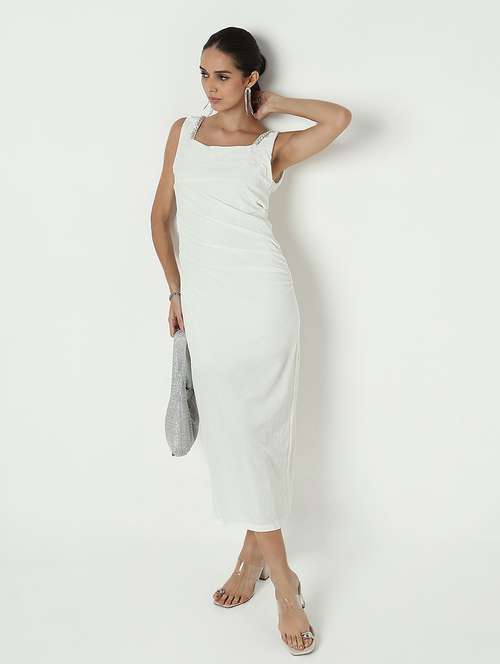 women embellished sleeveless bodycon dress - 21979878 - Very Small Image - 1