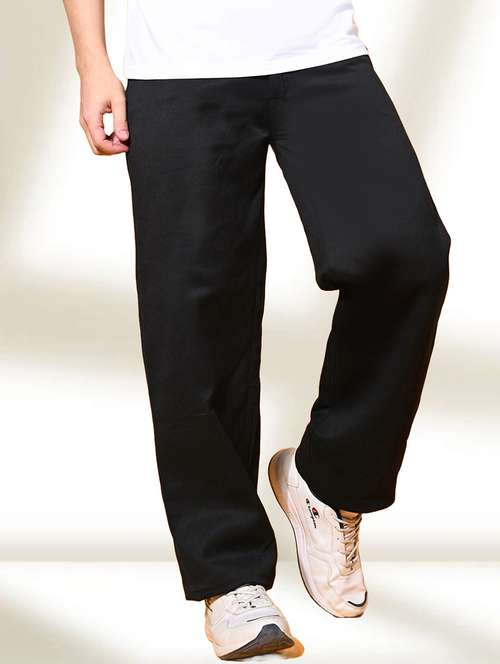 men plain mid rise straight fit jeans - 22012339 - Very Small Image - 1