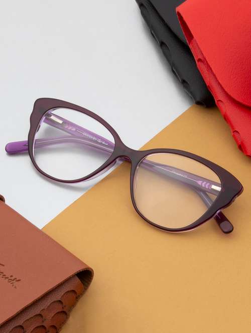 ted smith maroon cat-eye  premium italian acetate frames for women - 22017494 - Very Small Image - 1