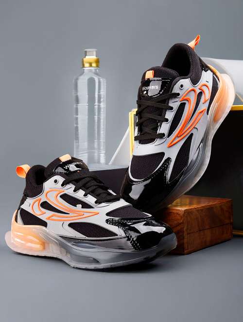 men printed lace up sport shoe - 22020282 - Very Small Image - 1