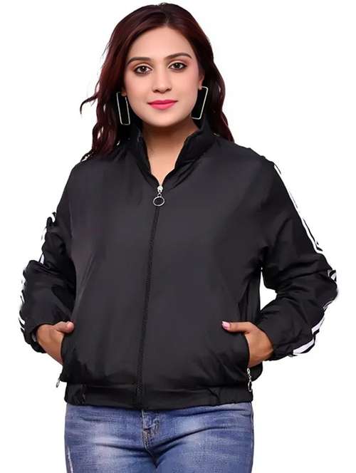 women tapered long sleeve windcheater jacket - 22026220 - Very Small Image - 1