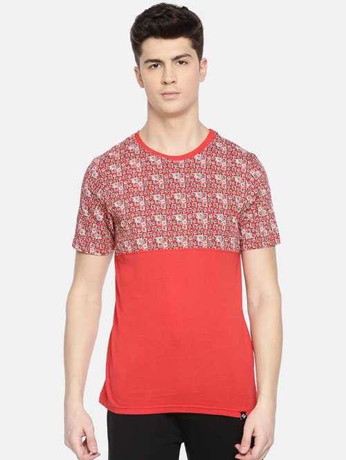 men chest print short sleeve regular fit t-shirt - 22030287 - Very Small Image - 1