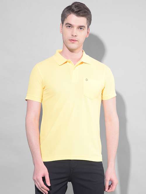 mellow yellow cotton plain tshirt - 22033894 - Very Small Image - 1