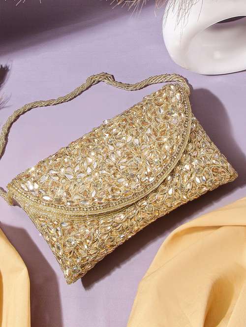women embellished clutch - 22041145 - Very Small Image - 1