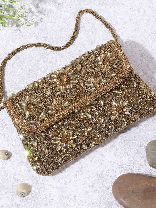 women embellished clutch - 22041156 - Very Small Image - 1