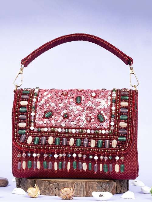 women embellished clutche - 22041195 - Very Small Image - 1