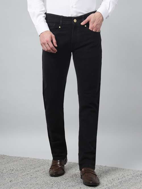 Men Solid Mid Rise Slim Fit Jean - 22069237 - Very Small Image - 1