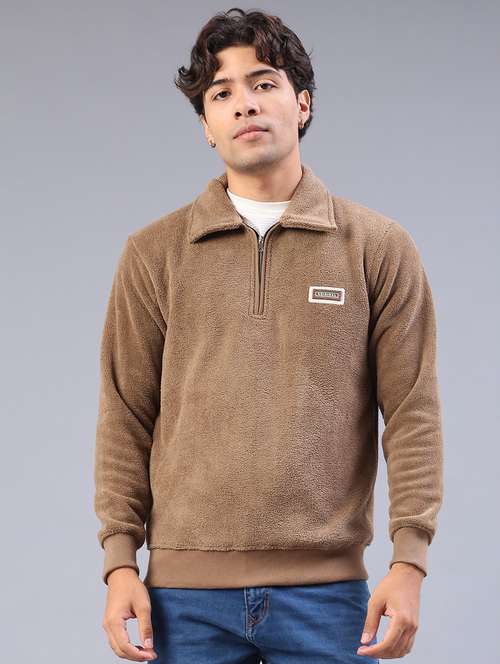 men self design long sleeve regular fit sweatshirt - 22092823 - Very Small Image - 1