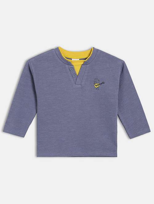 boys solid long sleeve t-shirt - 22093541 - Very Small Image - 1
