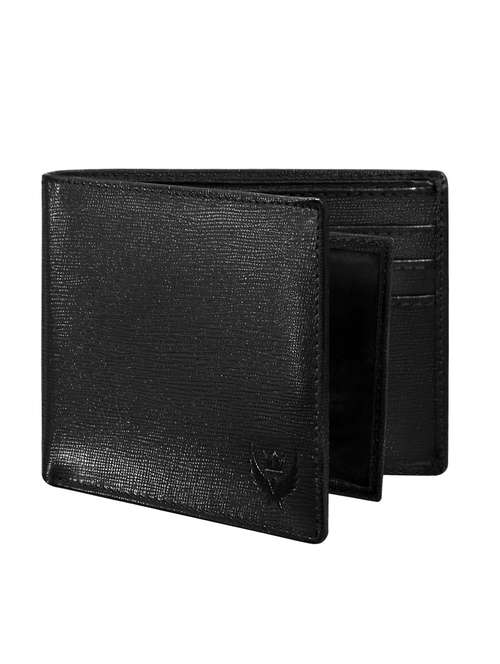 mens black leather wallet with card slots - 22101783 - Very Small Image - 1