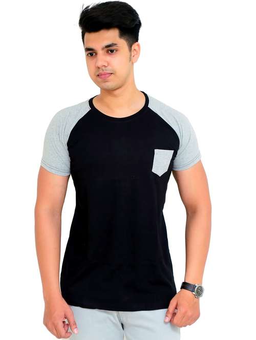 men color block short sleeve regular fit t-shirt - 22105531 - Very Small Image - 1