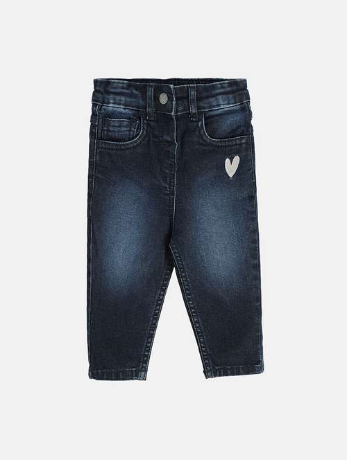 girls washed mid rise slim fit jeans - 22108258 - Very Small Image - 1