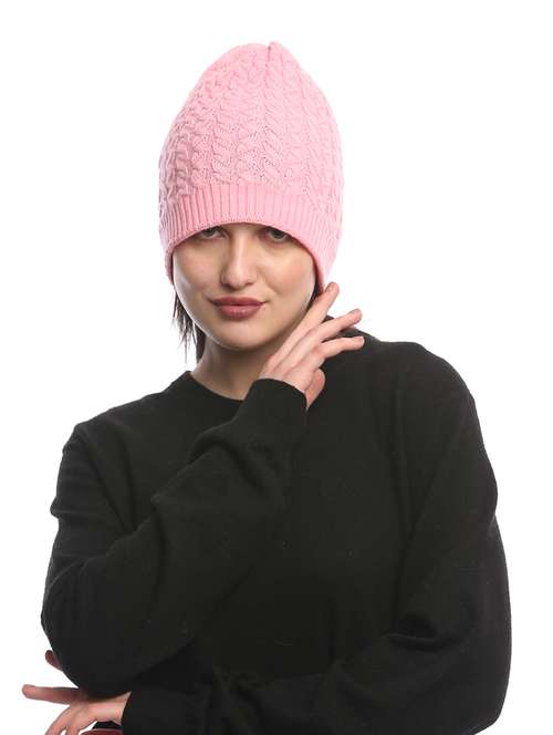 women self design winter cap - 22141254 - Very Small Image - 1