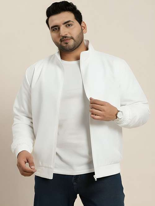 men solid long sleeve lightweight bomber jacket - 22143738 - Very Small Image - 1