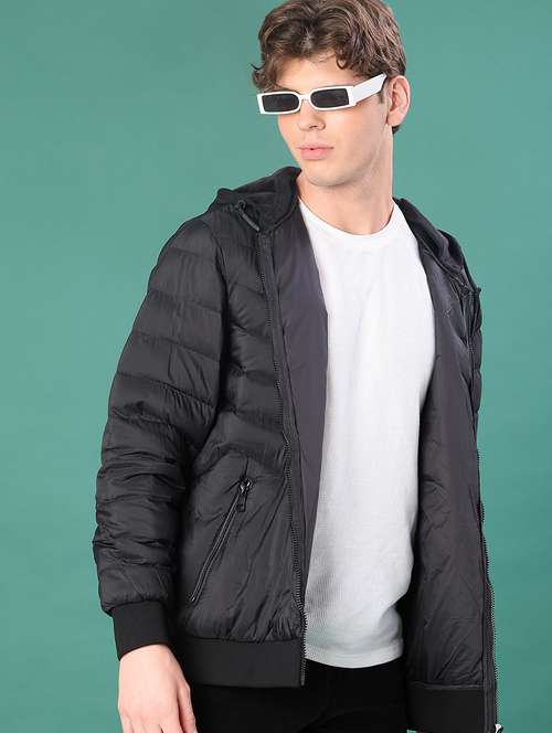 men solid long sleeve puffer jacket - 22155475 - Very Small Image - 1