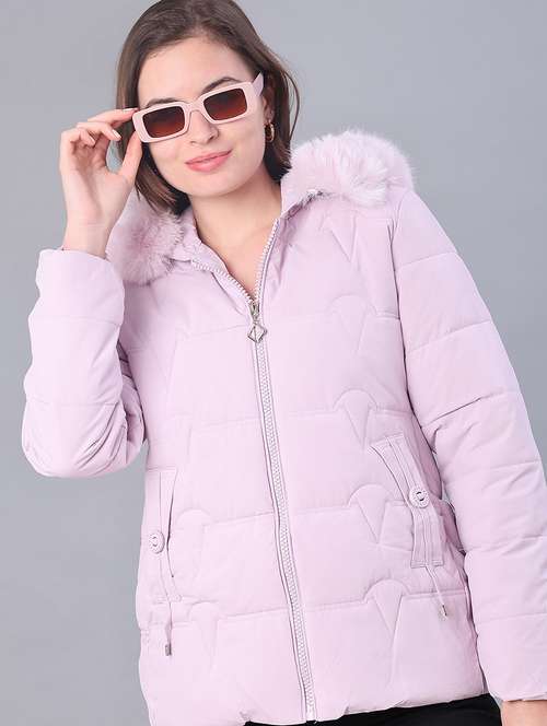 women solid long sleeve puffer jacket - 22159653 - Very Small Image - 1