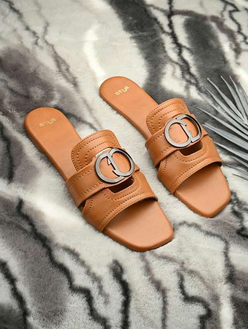 women slip on flat sandal - 22176722 - Very Small Image - 1