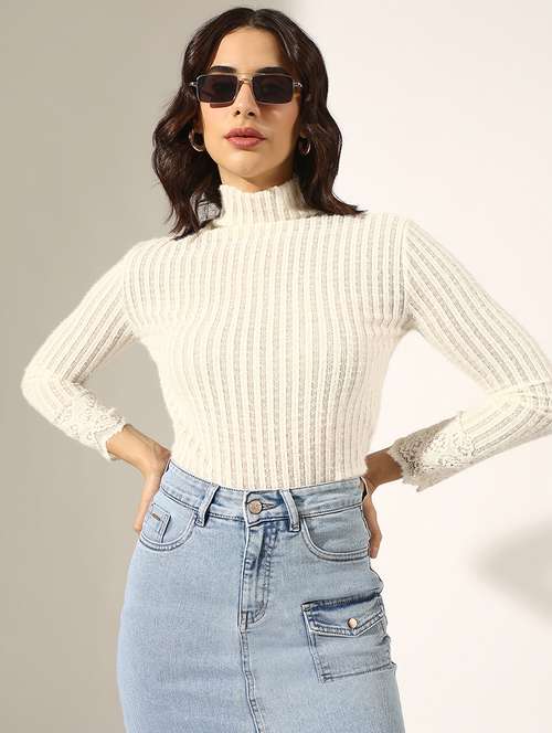 women solid long sleeve regular top - 22180165 - Very Small Image - 1