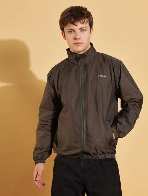 men solid long sleeve windcheater jacket - 22218487 - Very Small Image - 1