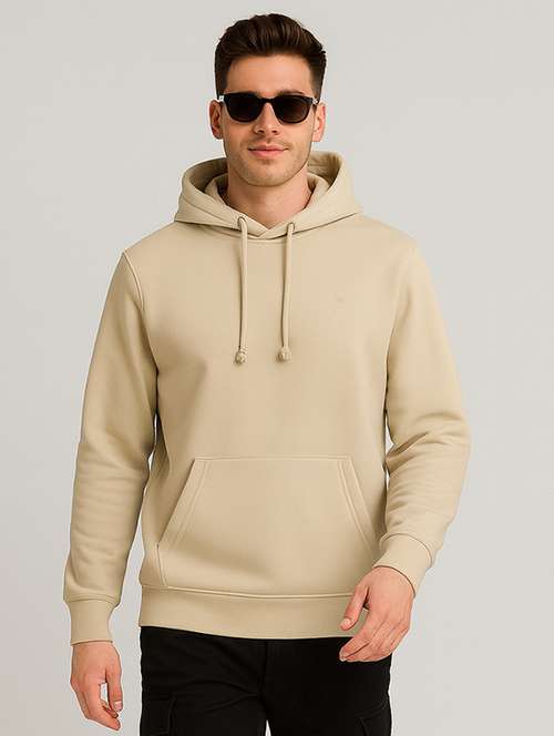 beige fleece plain sweatshirt - 22227191 - Very Small Image - 1