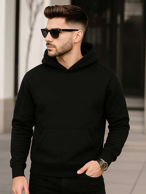 men solid long sleeve regular fit sweatshirt - 22227240 - Very Small Image - 1