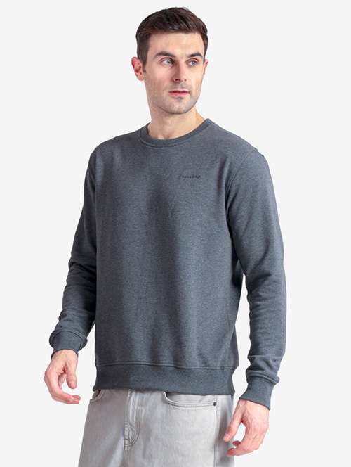 men solid long sleeve regular fit sweatshirt - 22243972 - Very Small Image - 1