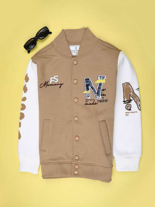 boys printed long sleeve varsity jacket - 22248675 - Very Small Image - 1
