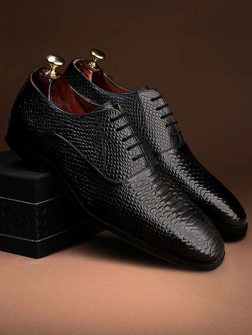 men textured lace-up derbies - 22281039 - Very Small Image - 1