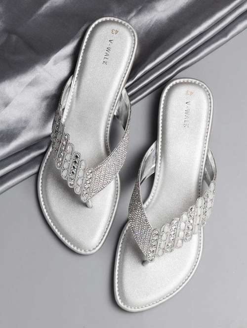 women embellished slip on sandal - 22331871 - Very Small Image - 1