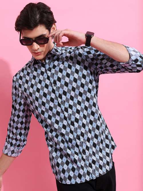 Men Printed Long Sleeve Regular Fit Casual Shirt - 22504249 - Very Small Image - 1
