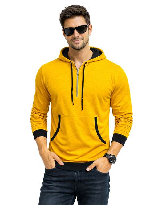 Men Solid Long Sleeve Regular Fit Polo T-shirt - 22563816 - Very Small Image - 1